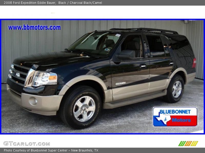 Black / Charcoal Black/Camel 2008 Ford Expedition Eddie Bauer