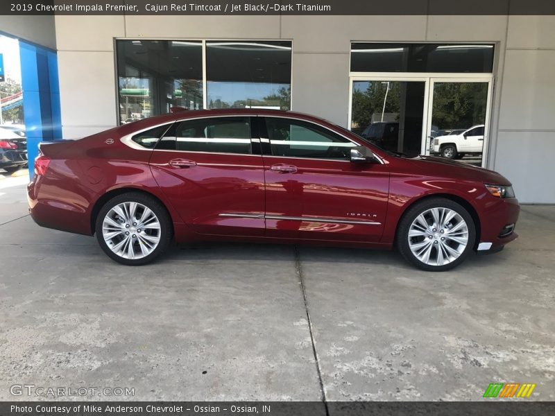 Cajun Red Tintcoat / Jet Black/­Dark Titanium 2019 Chevrolet Impala Premier