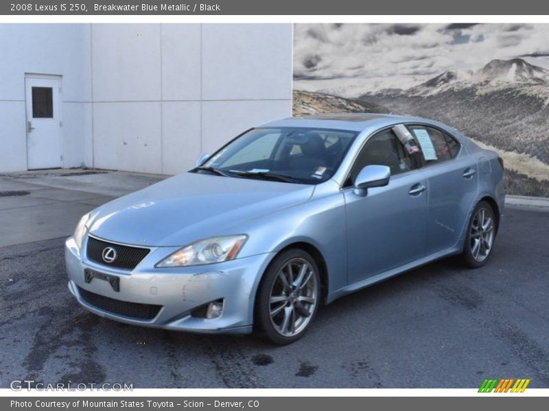 Breakwater Blue Metallic / Black 2008 Lexus IS 250