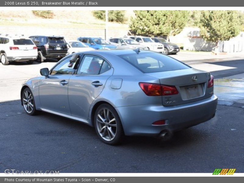Breakwater Blue Metallic / Black 2008 Lexus IS 250