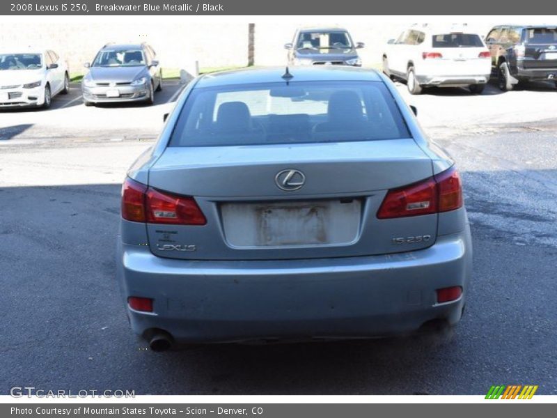 Breakwater Blue Metallic / Black 2008 Lexus IS 250