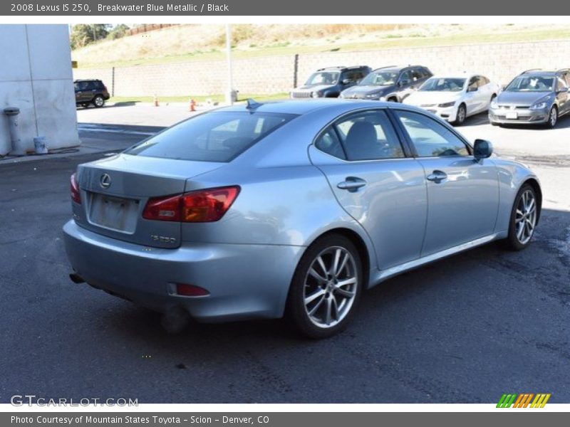 Breakwater Blue Metallic / Black 2008 Lexus IS 250