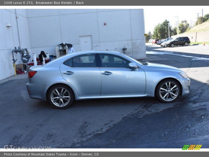Breakwater Blue Metallic / Black 2008 Lexus IS 250