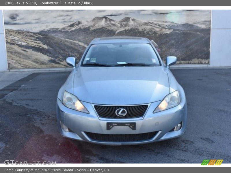 Breakwater Blue Metallic / Black 2008 Lexus IS 250