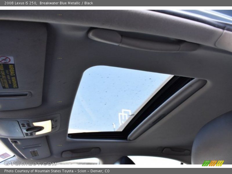 Breakwater Blue Metallic / Black 2008 Lexus IS 250