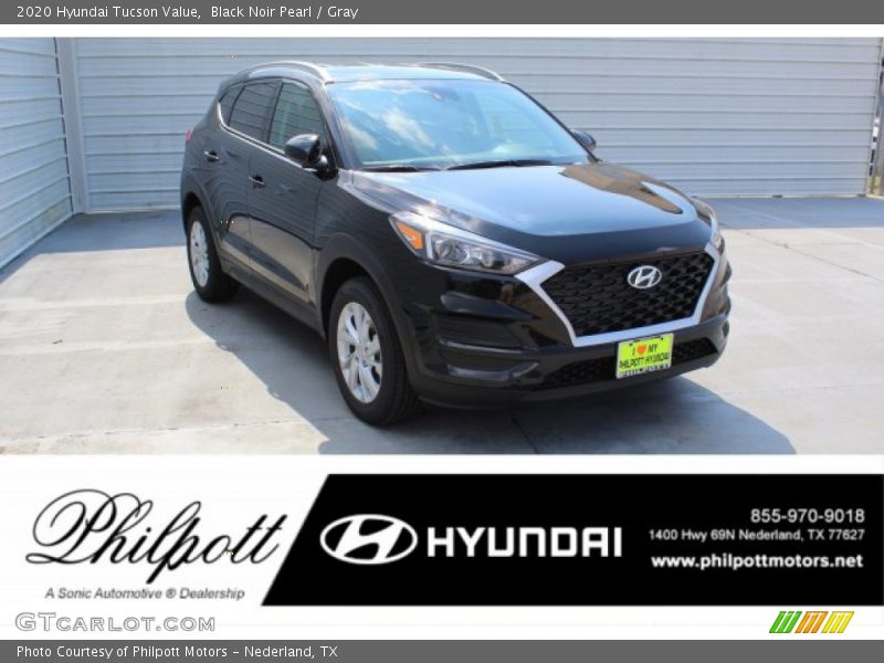 Black Noir Pearl / Gray 2020 Hyundai Tucson Value