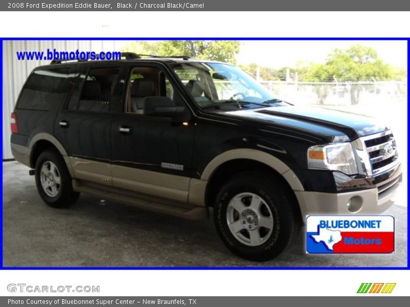 Black / Charcoal Black/Camel 2008 Ford Expedition Eddie Bauer