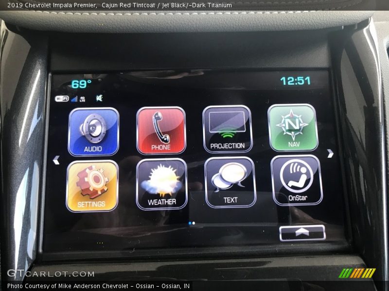 Cajun Red Tintcoat / Jet Black/­Dark Titanium 2019 Chevrolet Impala Premier