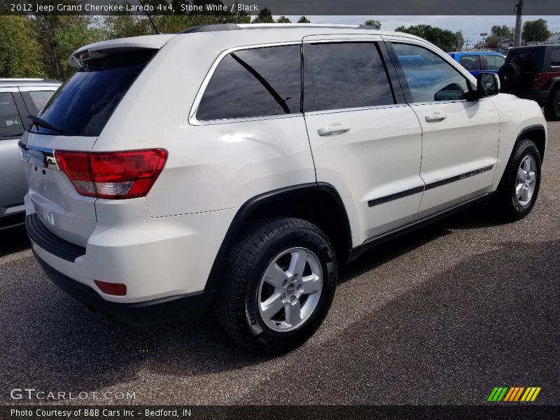 Stone White / Black 2012 Jeep Grand Cherokee Laredo 4x4