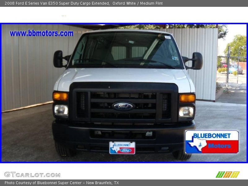 Oxford White / Medium Flint 2008 Ford E Series Van E350 Super Duty Cargo Extended