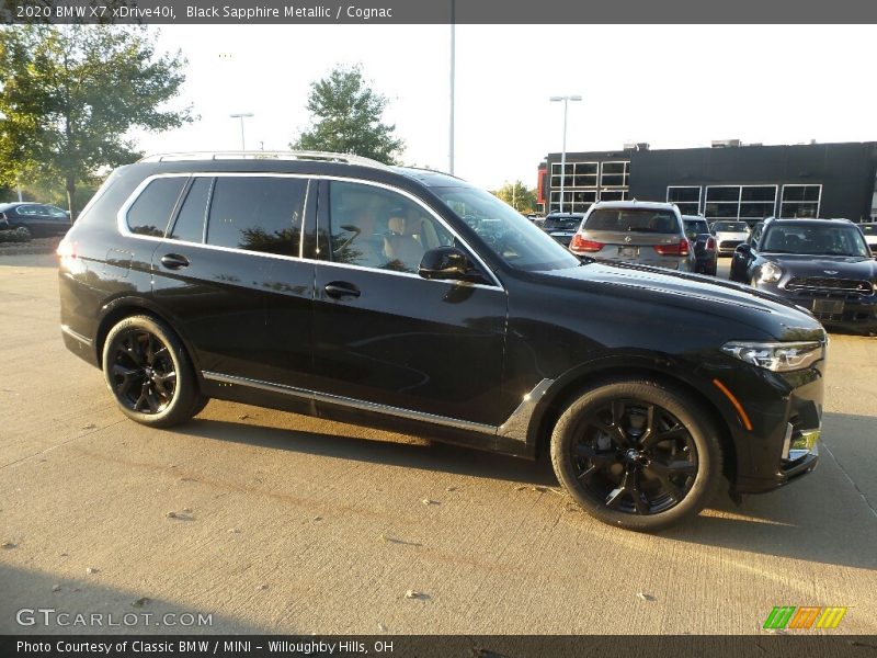 Black Sapphire Metallic / Cognac 2020 BMW X7 xDrive40i
