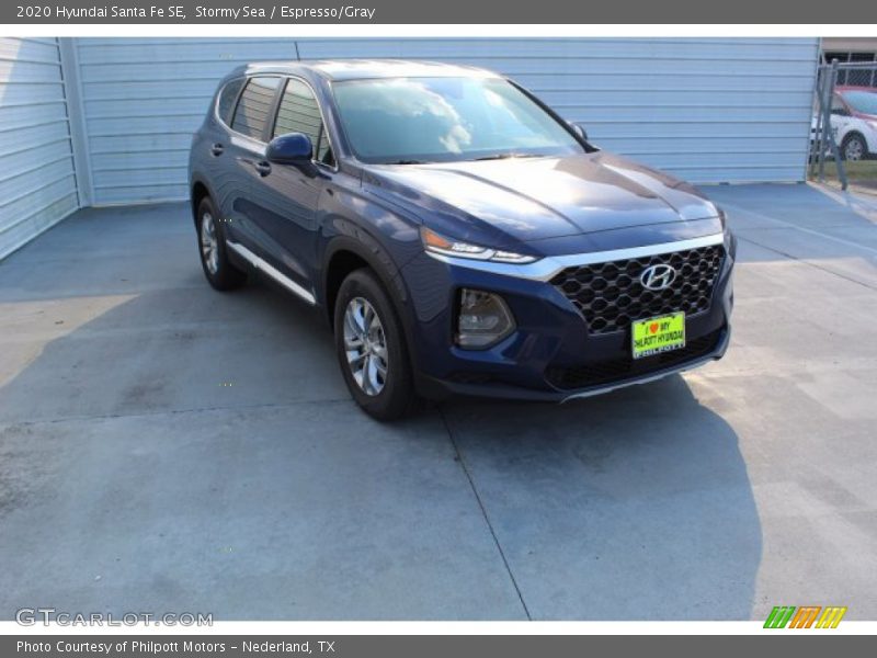 Stormy Sea / Espresso/Gray 2020 Hyundai Santa Fe SE