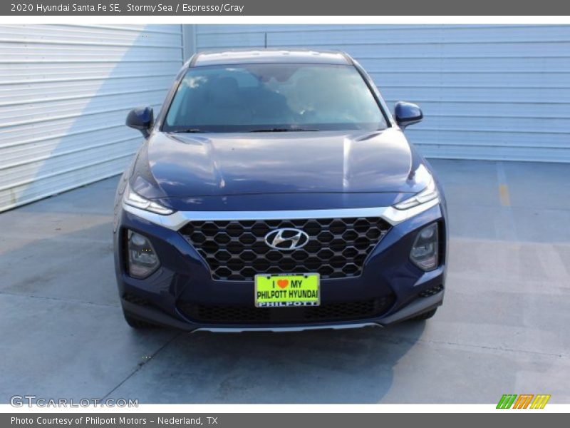 Stormy Sea / Espresso/Gray 2020 Hyundai Santa Fe SE