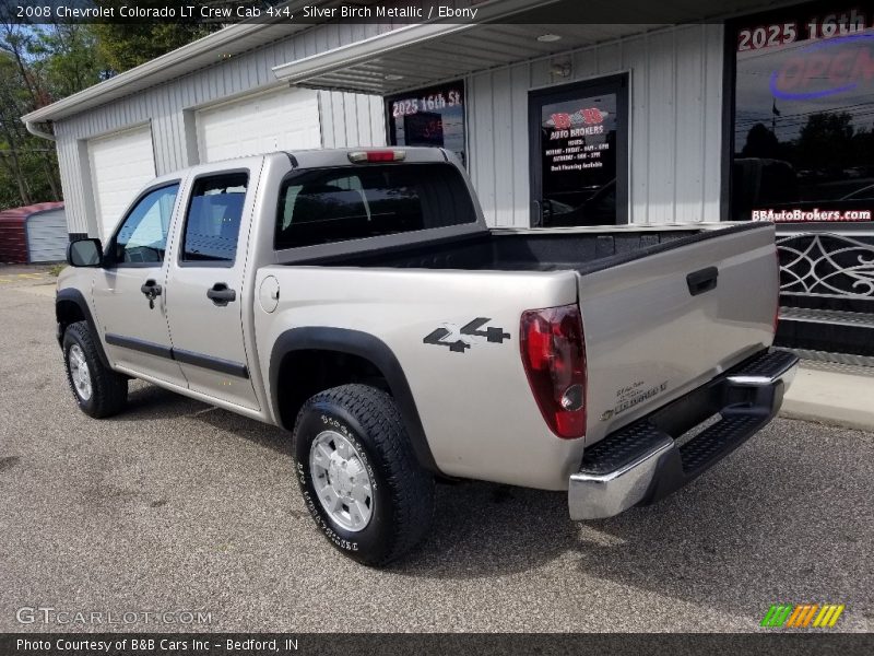 Silver Birch Metallic / Ebony 2008 Chevrolet Colorado LT Crew Cab 4x4