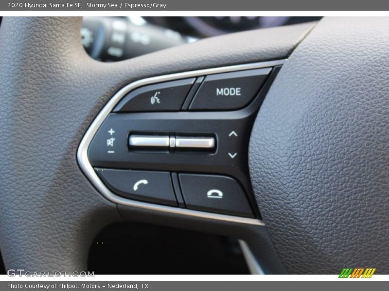 Stormy Sea / Espresso/Gray 2020 Hyundai Santa Fe SE