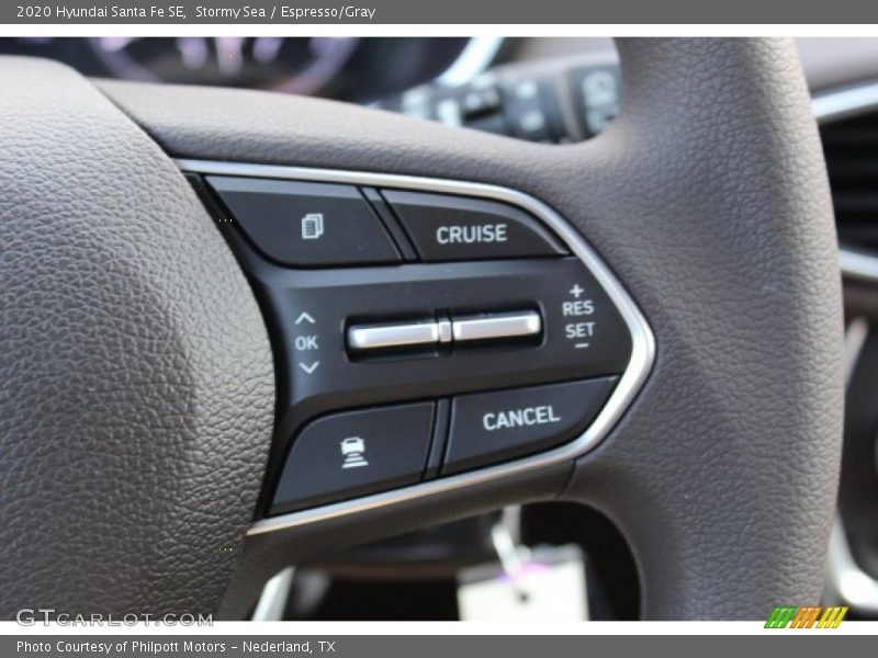 Stormy Sea / Espresso/Gray 2020 Hyundai Santa Fe SE