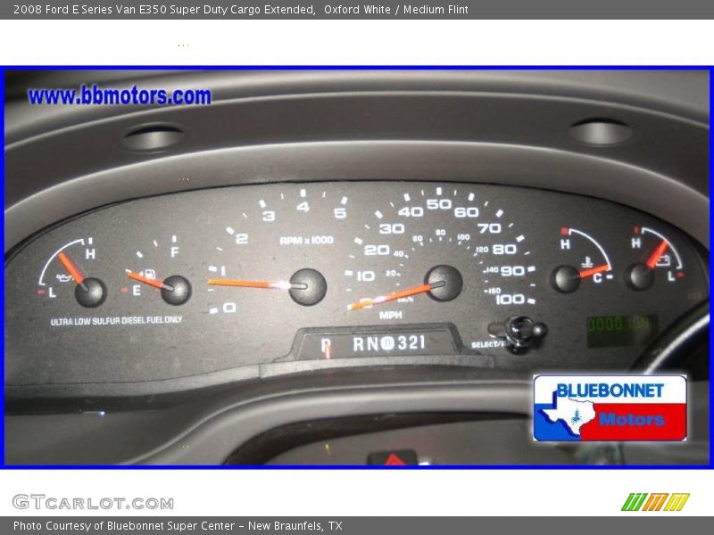 Oxford White / Medium Flint 2008 Ford E Series Van E350 Super Duty Cargo Extended