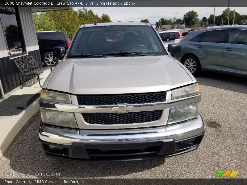 Silver Birch Metallic / Ebony 2008 Chevrolet Colorado LT Crew Cab 4x4