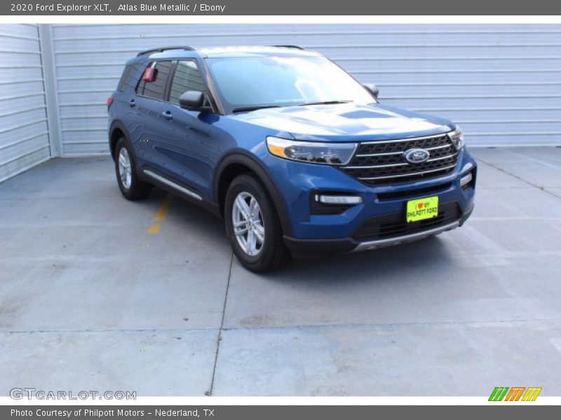 Atlas Blue Metallic / Ebony 2020 Ford Explorer XLT