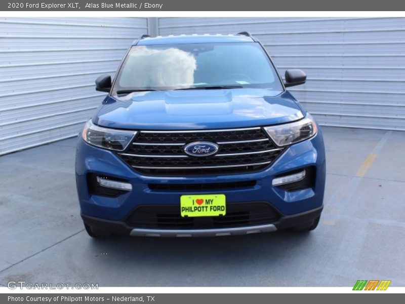 Atlas Blue Metallic / Ebony 2020 Ford Explorer XLT