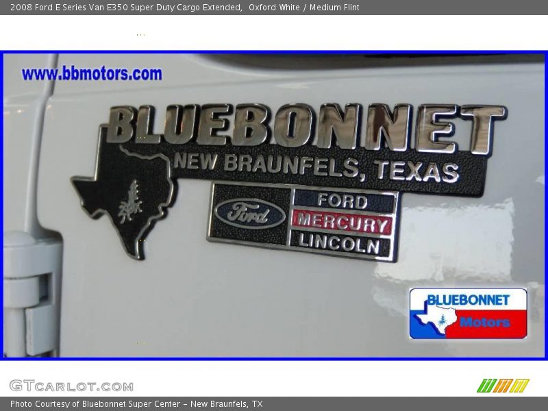 Oxford White / Medium Flint 2008 Ford E Series Van E350 Super Duty Cargo Extended