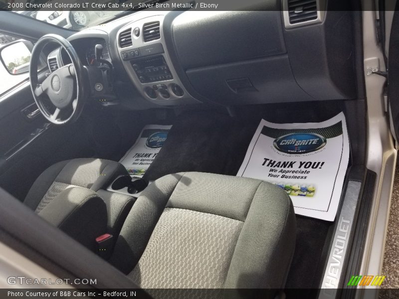 Silver Birch Metallic / Ebony 2008 Chevrolet Colorado LT Crew Cab 4x4