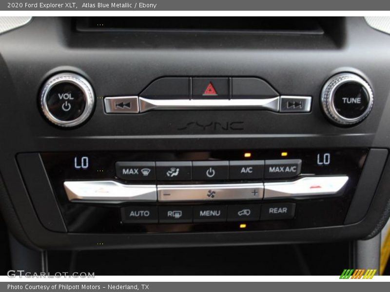 Atlas Blue Metallic / Ebony 2020 Ford Explorer XLT