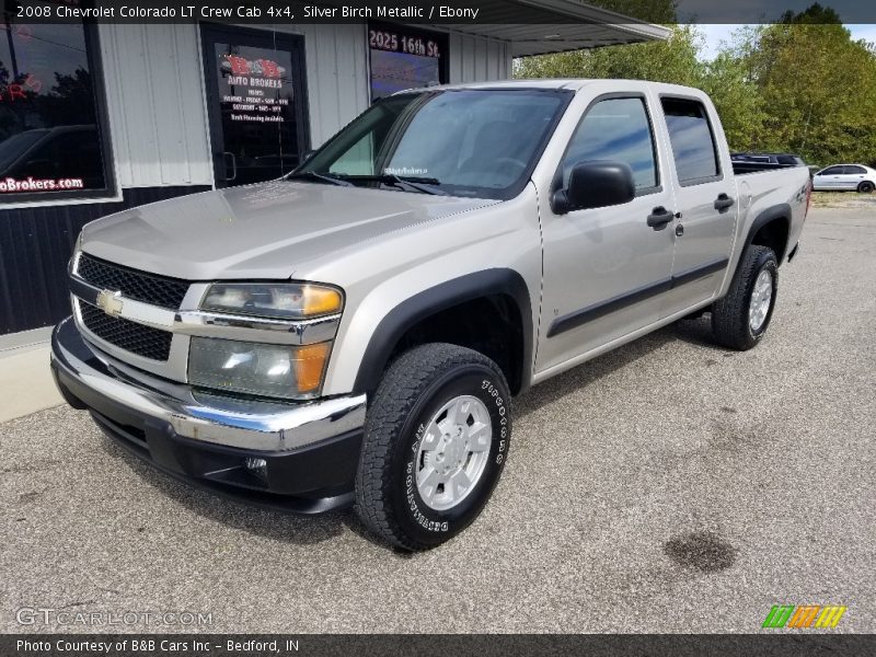 Silver Birch Metallic / Ebony 2008 Chevrolet Colorado LT Crew Cab 4x4