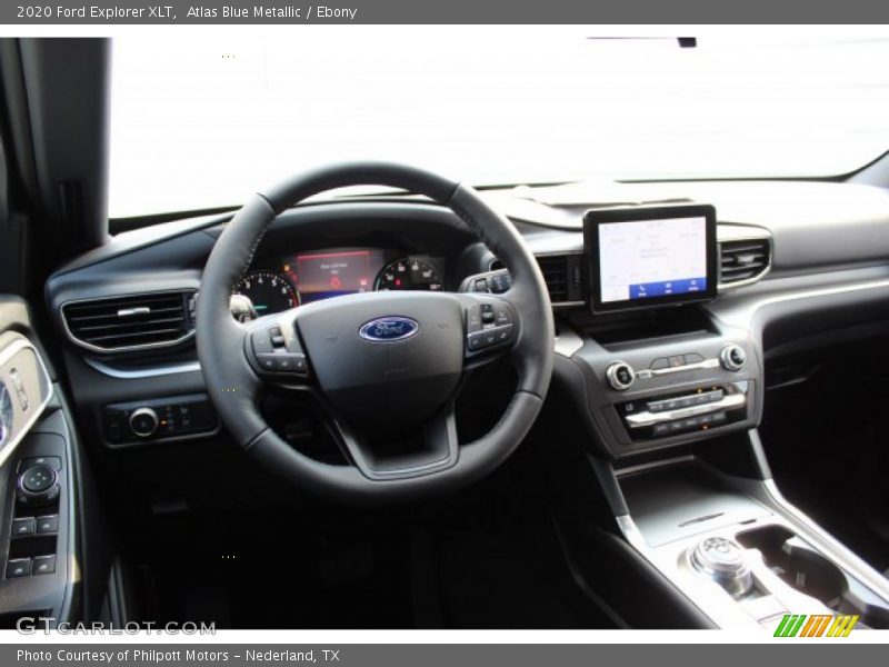 Atlas Blue Metallic / Ebony 2020 Ford Explorer XLT