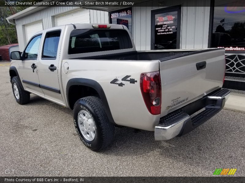 Silver Birch Metallic / Ebony 2008 Chevrolet Colorado LT Crew Cab 4x4