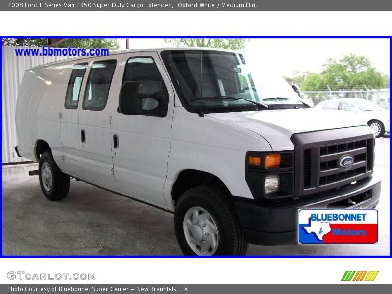 Oxford White / Medium Flint 2008 Ford E Series Van E350 Super Duty Cargo Extended