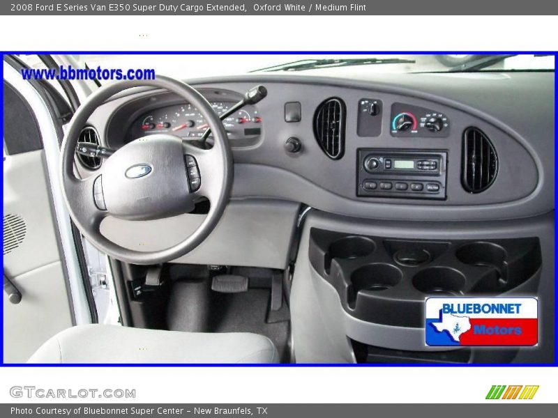Oxford White / Medium Flint 2008 Ford E Series Van E350 Super Duty Cargo Extended