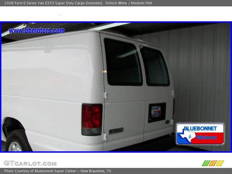 Oxford White / Medium Flint 2008 Ford E Series Van E350 Super Duty Cargo Extended
