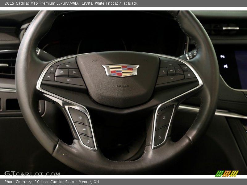Crystal White Tricoat / Jet Black 2019 Cadillac XT5 Premium Luxury AWD