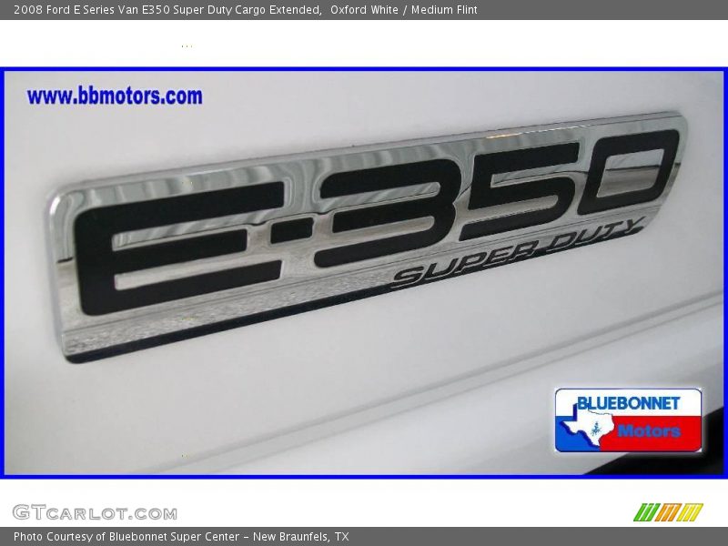 Oxford White / Medium Flint 2008 Ford E Series Van E350 Super Duty Cargo Extended