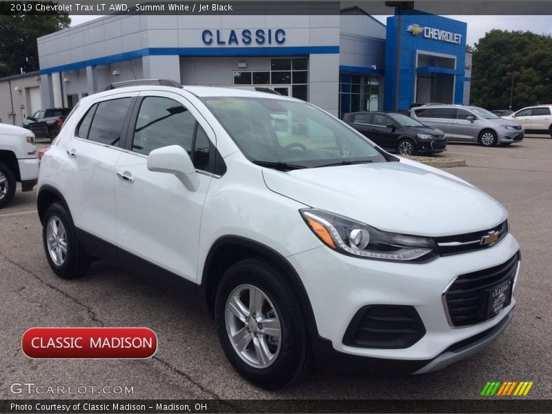 Summit White / Jet Black 2019 Chevrolet Trax LT AWD