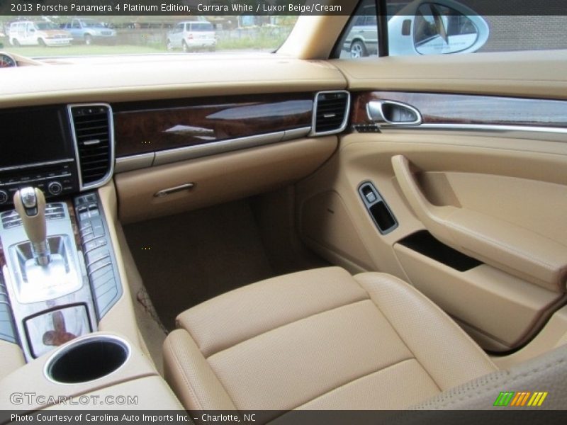 Carrara White / Luxor Beige/Cream 2013 Porsche Panamera 4 Platinum Edition
