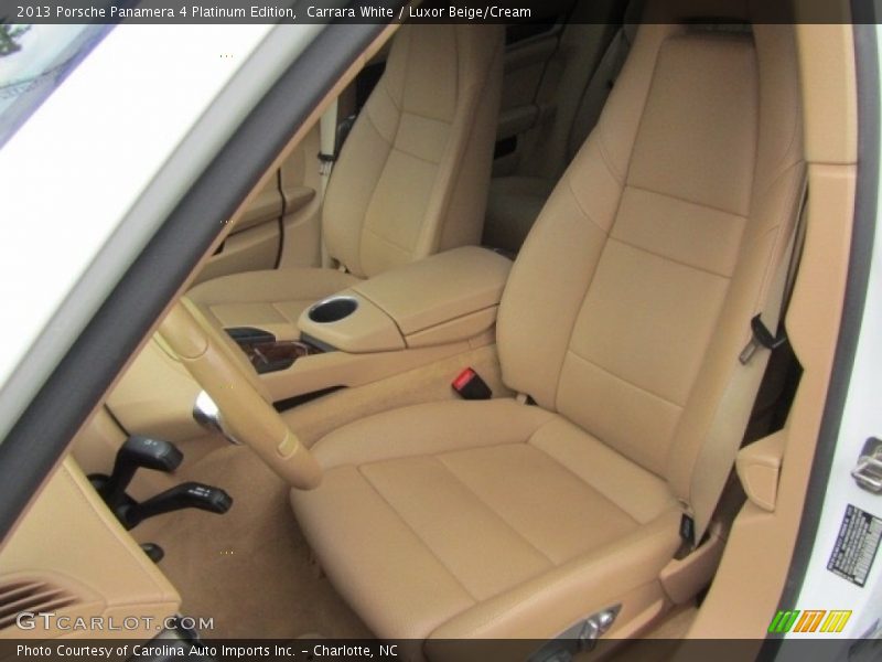 Carrara White / Luxor Beige/Cream 2013 Porsche Panamera 4 Platinum Edition