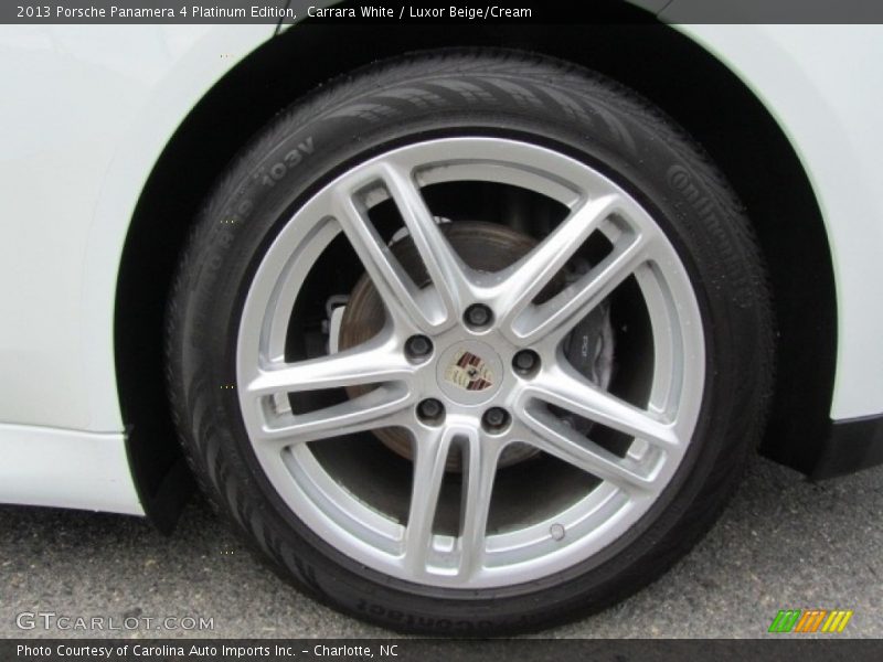 Carrara White / Luxor Beige/Cream 2013 Porsche Panamera 4 Platinum Edition