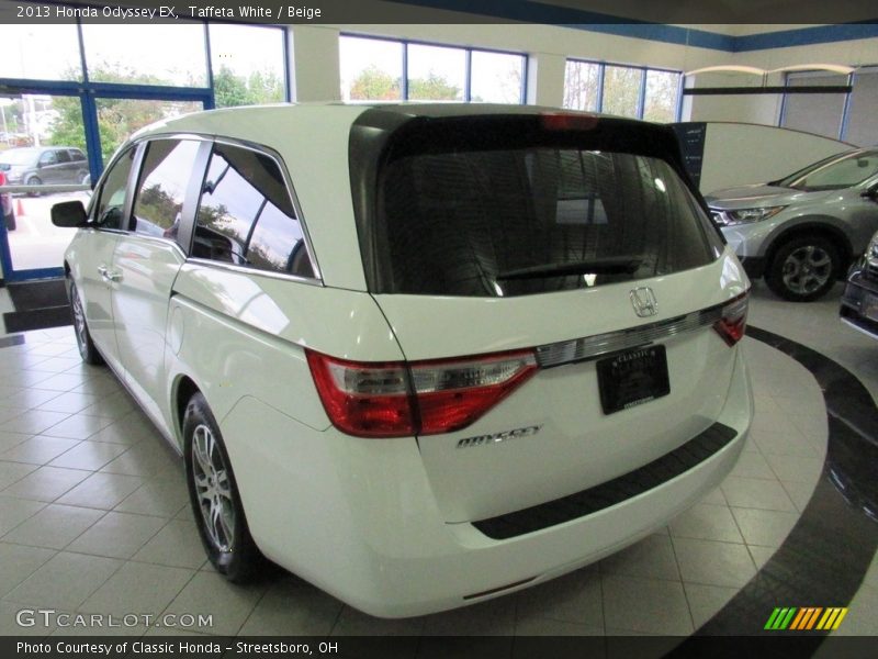 Taffeta White / Beige 2013 Honda Odyssey EX