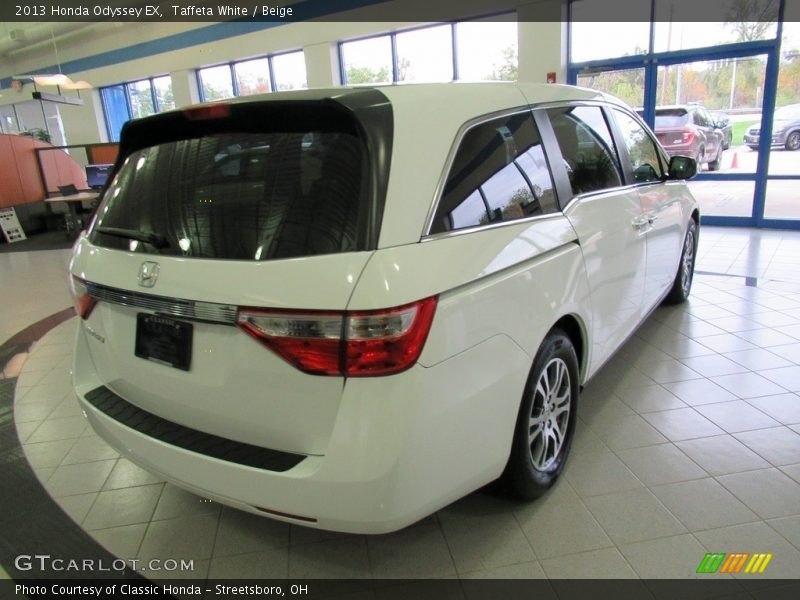 Taffeta White / Beige 2013 Honda Odyssey EX