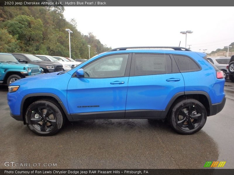 Hydro Blue Pearl / Black 2020 Jeep Cherokee Altitude 4x4