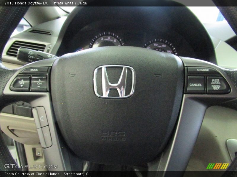 Taffeta White / Beige 2013 Honda Odyssey EX