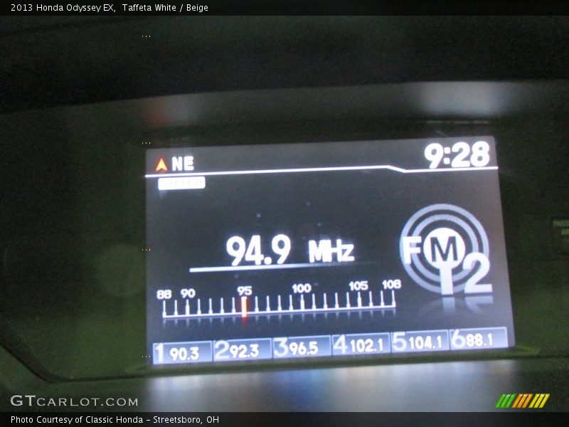 Taffeta White / Beige 2013 Honda Odyssey EX