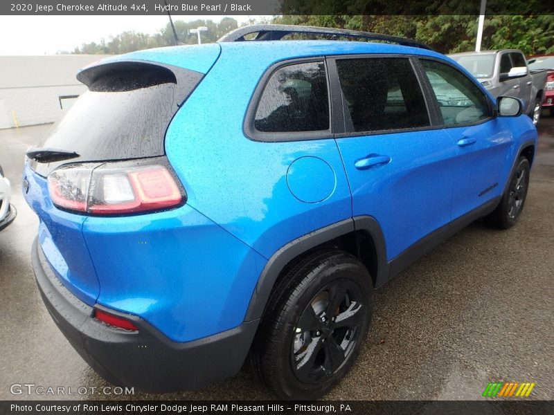 Hydro Blue Pearl / Black 2020 Jeep Cherokee Altitude 4x4