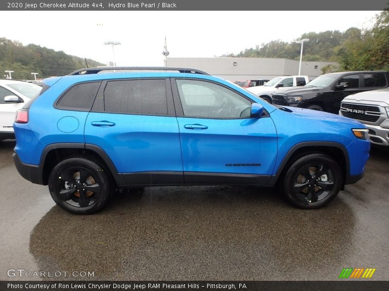 Hydro Blue Pearl / Black 2020 Jeep Cherokee Altitude 4x4
