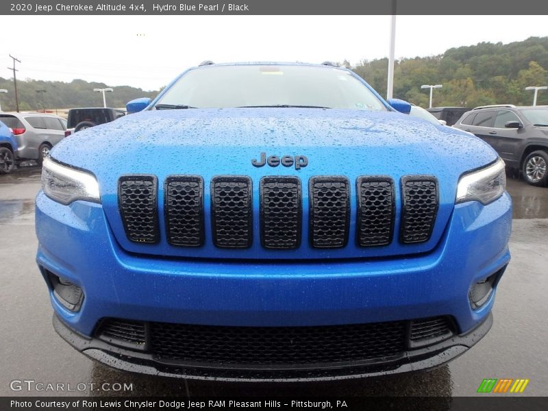 Hydro Blue Pearl / Black 2020 Jeep Cherokee Altitude 4x4