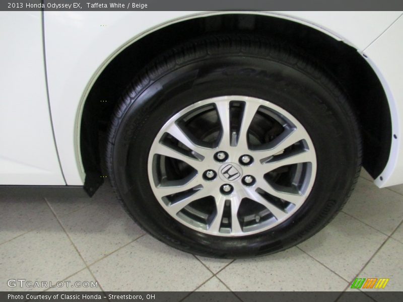 Taffeta White / Beige 2013 Honda Odyssey EX