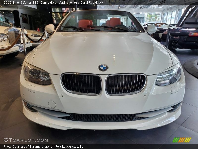 Alpine White / Coral Red/Black 2012 BMW 3 Series 335i Convertible