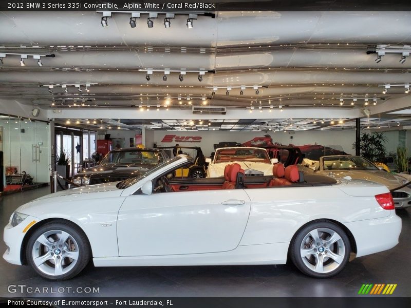Alpine White / Coral Red/Black 2012 BMW 3 Series 335i Convertible